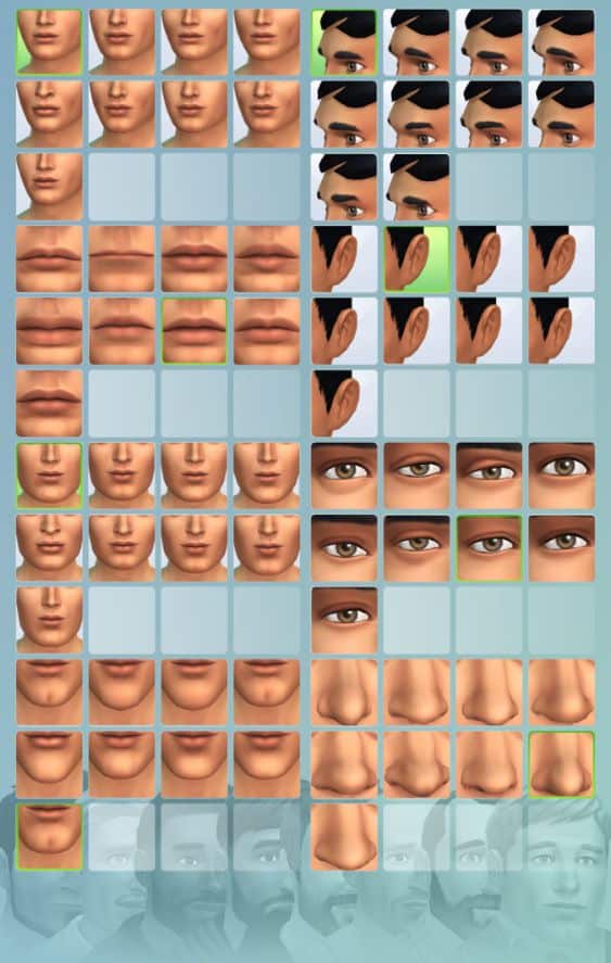 23+ Sims 4 Presets: Ears, Chin & Face Presets