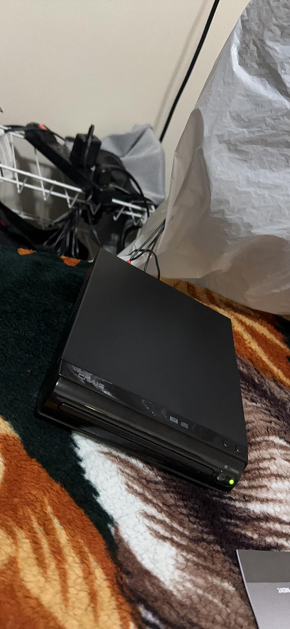 Craig CVD401A Compact HDMI DVD Player with Remote in Black | Compatible with DVD-R/DVD-RW/JPEG/CD-R/CD-R/CD | Progressive Scan | Up-Convert to 1080p - Customer Photo 1