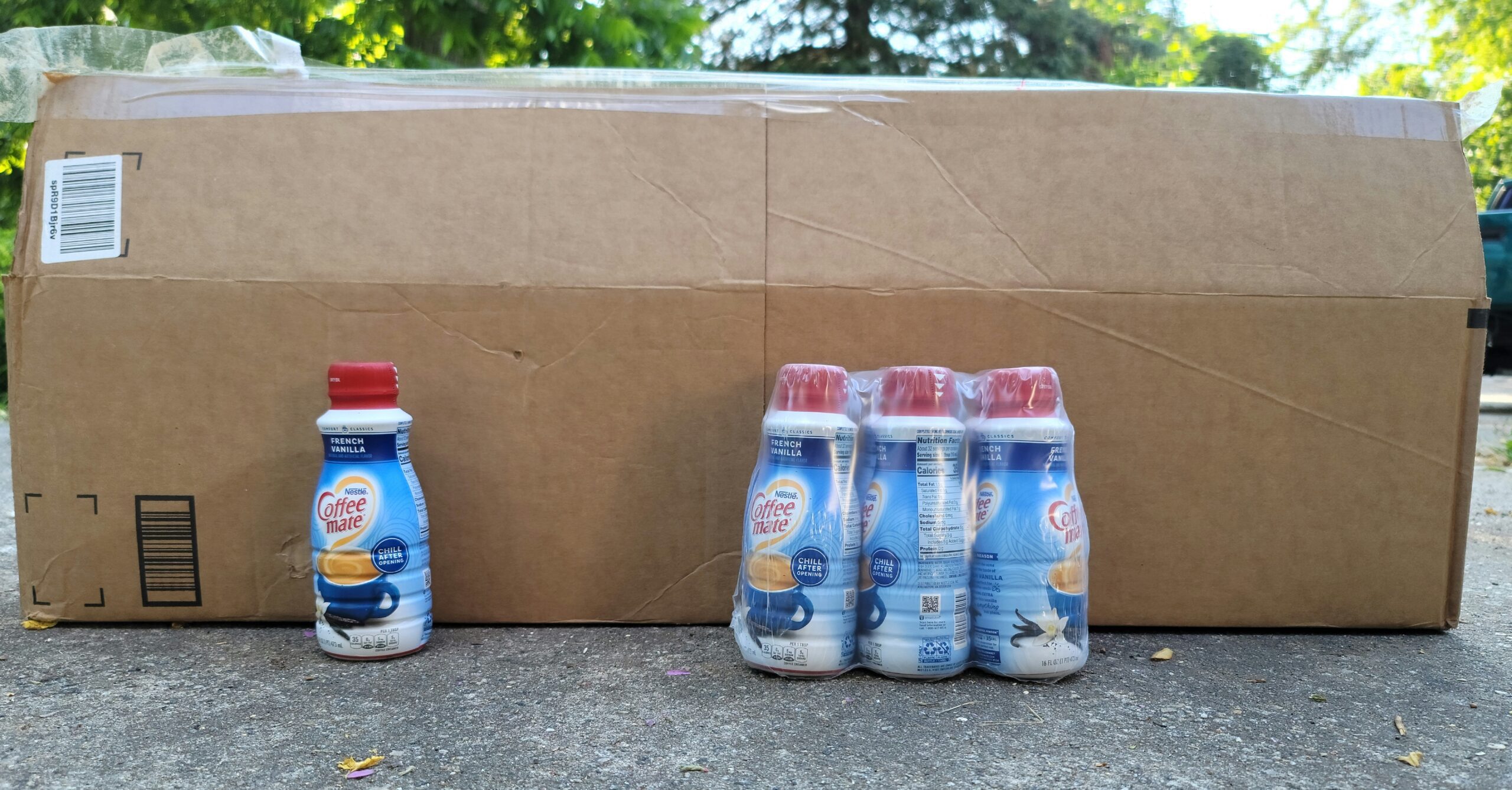 Coffee Mate French Vanilla Flavored Coffee Creamer, Shelf Stable, Non-Dairy, Gluten-Free, 6-Pack, 192 Total Servings, 16 Fl Oz Per Bottle - Customer Photo 1