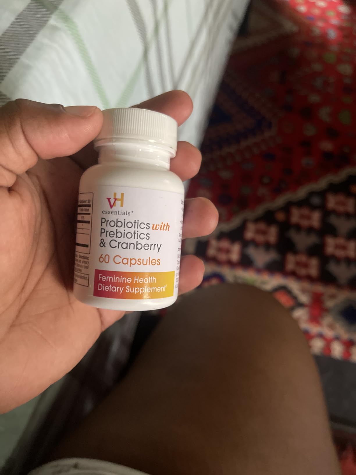 vH Essentials Probiotics for Women with Prebiotics, Cranberry & Vitamin C - 60 Capsules (30 Day Supply) - Women's Probiotics Support Gut Balance, Feminine Health & Urinary Tract Health for Women - Customer Photo 2