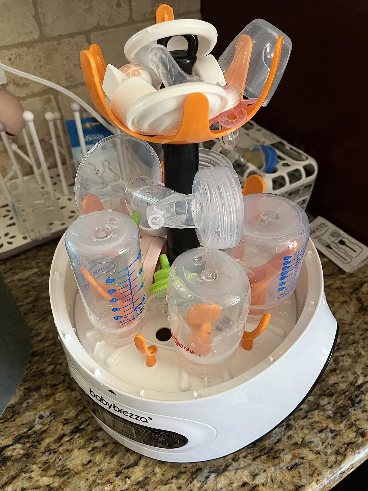 Baby Brezza Baby Bottle Sterilizer and Dryer Machine – Electric Steam Sterilization - Universal Fit - Pacifiers, Glass, Plastic, and Newborn Feeding Bottles - Customer Photo 2