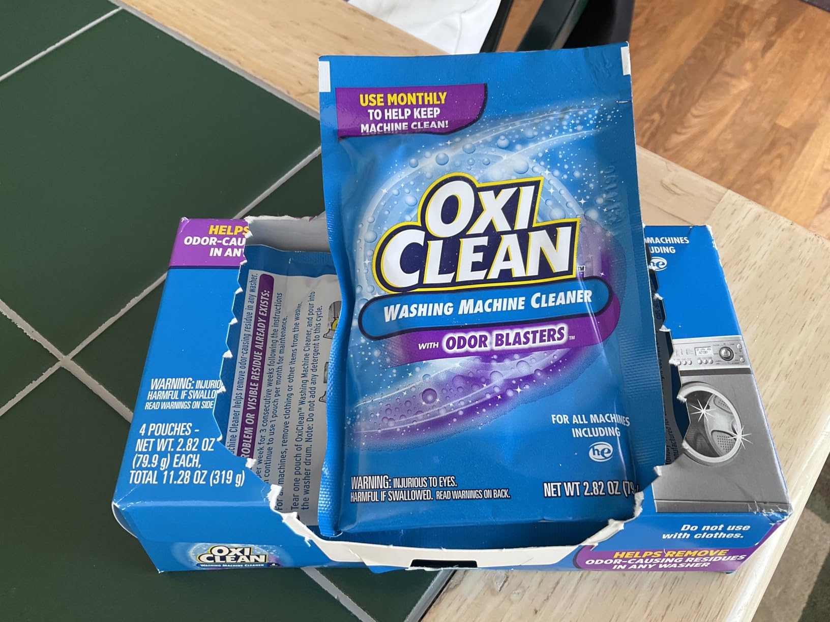OxiClean Washing Machine Cleaner with Odor Blasters, 4 Count - Customer Photo 2