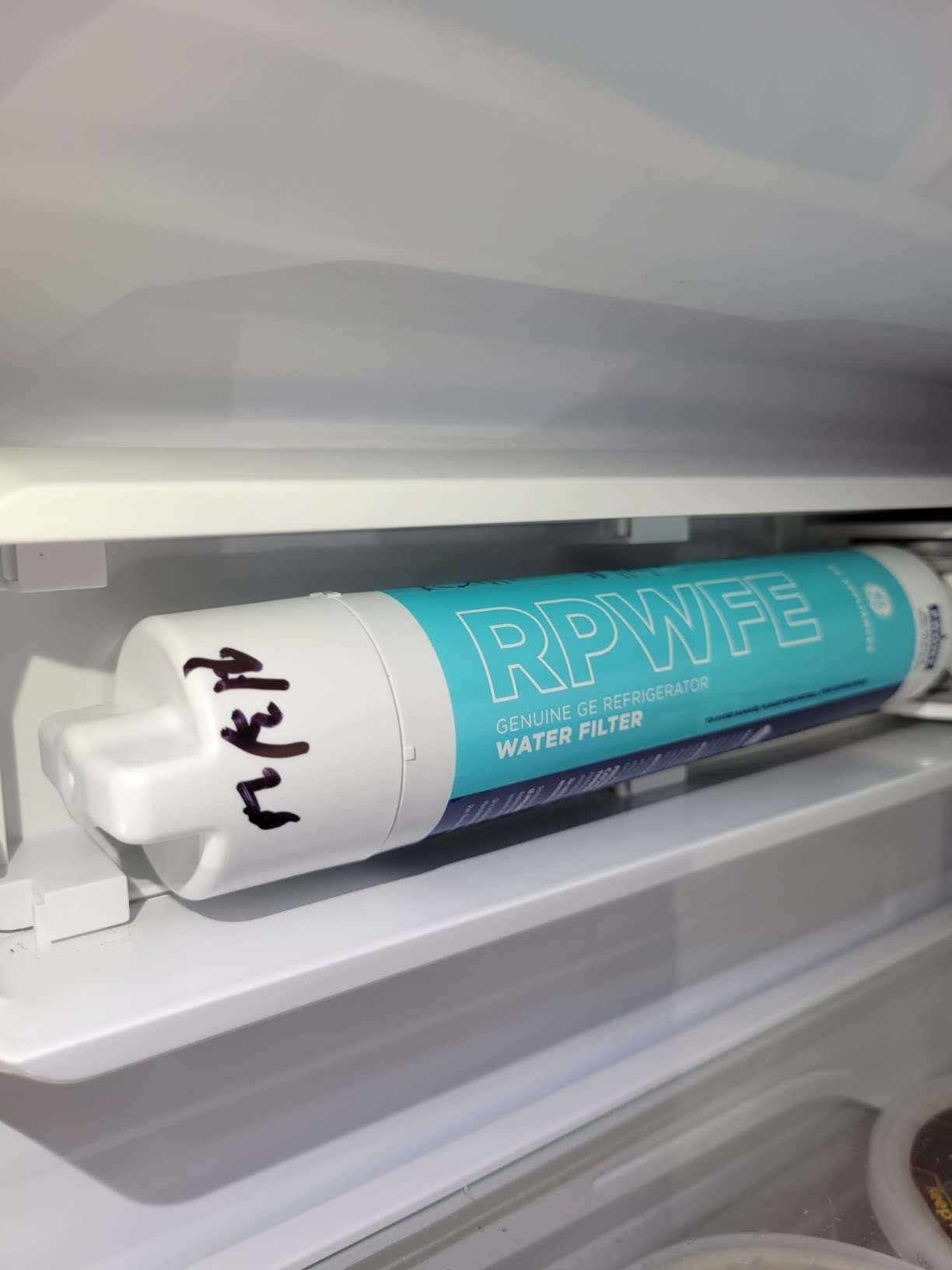 GE RPWFE2PK RPWFE Refrigerator Water Filter Certified to Reduce Lead, Sulfur, and 50+ Other Impurities, Replace Every 6 Months for Best Results, Pack of 2, 2 Count (Pack of 1), White - Customer Photo 1