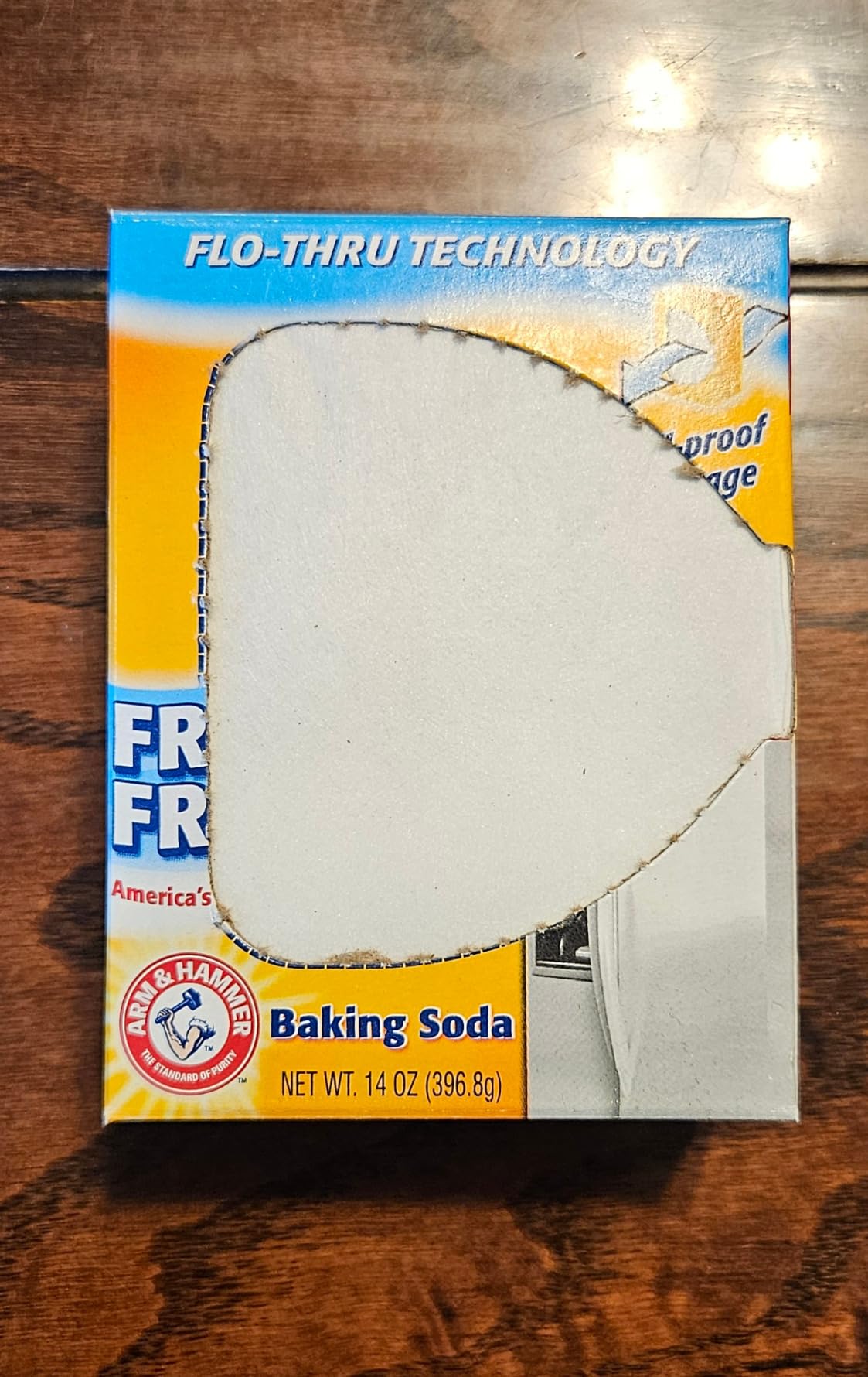 Arm & Hammer Baking Soda Fridge-n-Freezer Odor Absorber, Orange 14 oz, Pack of 12 - Customer Photo 1