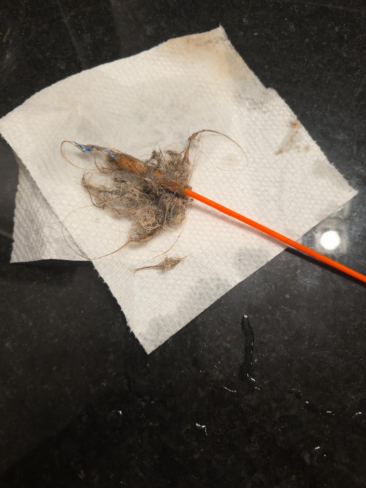 FlexiSnake Drain Weasel Sink Snake Hair Clog Remover Tool, Pipe, Bathroom, Bathtub Cleaner, 18-inch, Made in the USA, 5 Wands and Removable Handle - Customer Photo 2