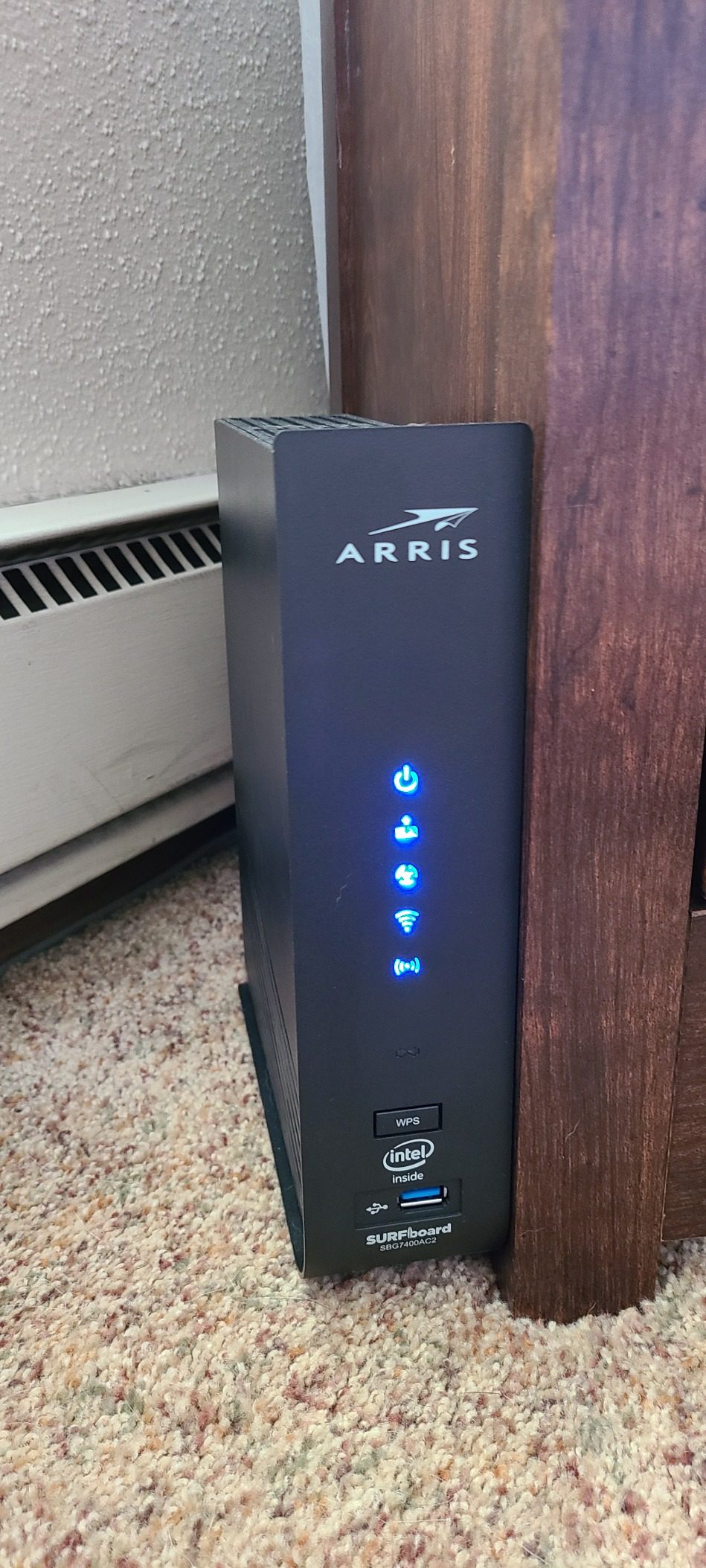 ARRIS (SBG7400AC2) - Modem Router Combo - Fast DOCSIS 3.0 & AC2350 WiFi, for Comcast Xfinity, Cox, check with ISP for compatibility [Not for Spectrum], Four 1 Gbps Ports, 800 Mbps Max Internet Speed - Customer Photo 1
