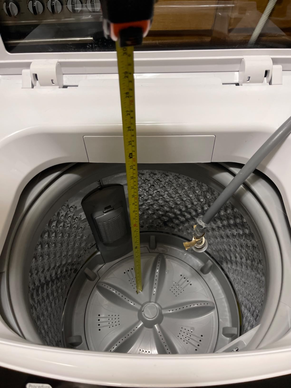 BLACK+DECKER 0.9 Cu. Ft. Portable Washer, 6.6 lb. Capacity Washing Machine for Homes & Apartments, 5 Wash Cycles, Quick Connect Sink Adapter and Drain Hose Included, Transparent Lid, BPWM09W, White - Customer Photo 2