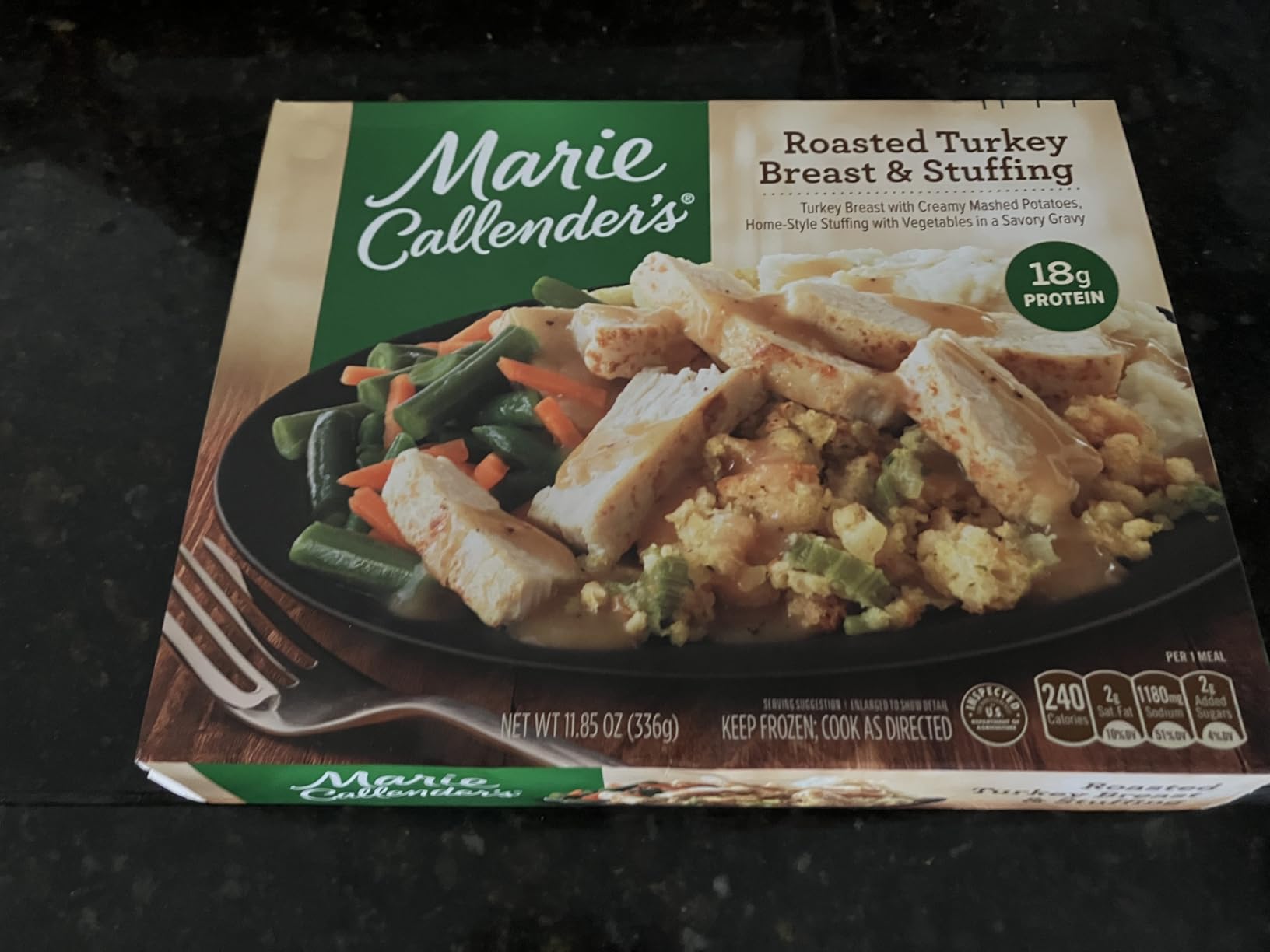 Marie Callender's Roasted Turkey Breast and Stuffing, Frozen Meal, 11.5 oz - Customer Photo 1