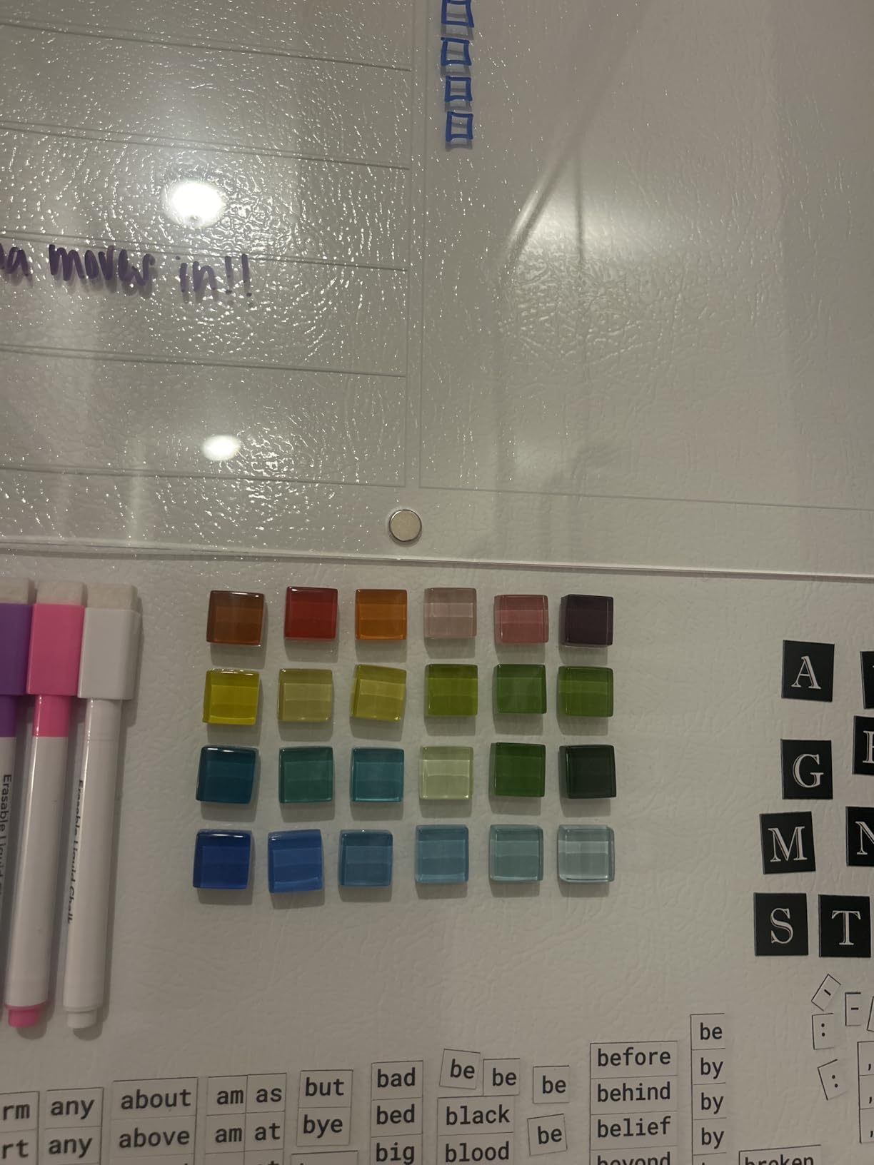 Mymazn 24 Color Refrigerator Magnets - Colorful Fridge Magnets with Cute Decorative Designs for Office, Kitchen, Locker, Glass - Customer Photo 1