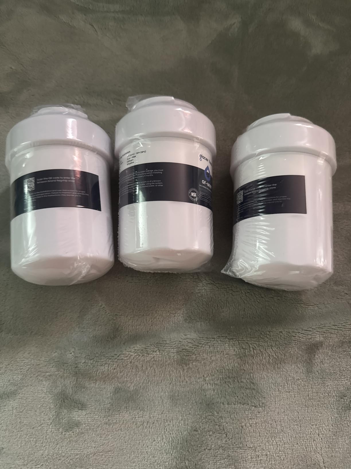 GLACIER FRESH Replacement for MWF Refrigerator Water Filters, SmartWater MWFP, MWFA, GWF, HDX FMG-1, WFC1201, RWF1060, 197D6321P006, Kenmore 9991, 3 Pack - Customer Photo 2