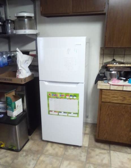 Frigidaire 10.1 Cu. Ft. Compact ADA Top Freezer Refrigerator in Brushed Steel with Electronic Control Panel, Reversible Door Swing, ENERGY STAR - Customer Photo 3