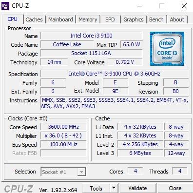 Intel Core i3-9100 Desktop Processor 4 Cores up to 4.2 GHz LGA1151 300 Series 65W Customer Review Intel Core i3-9100 Desktop Processor 4 Cores up to 4.2 GHz LGA1151 300 Series 65W - Customer Photo 1