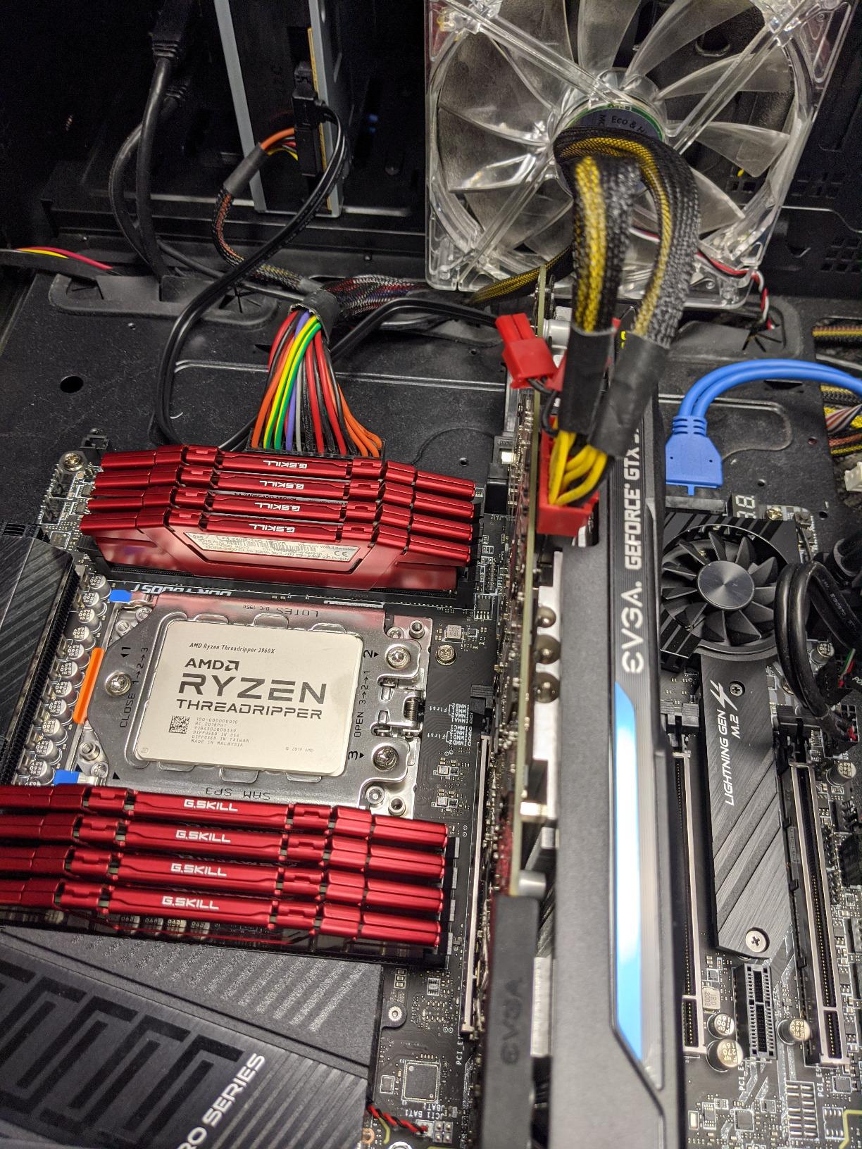 AMD Ryzen Threadripper 3960X 24-Core, 48-Thread Unlocked Desktop Processor - Customer Photo 1