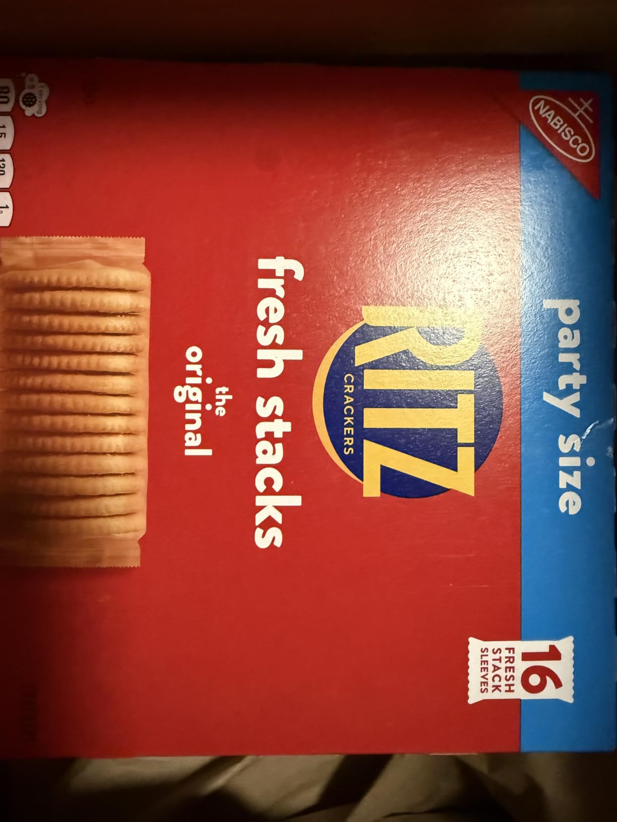 RITZ Fresh Stacks Original Crackers, Party Size, Travel Snacks, 23.7 oz (16 Multi Snack Packs) - Customer Photo 1