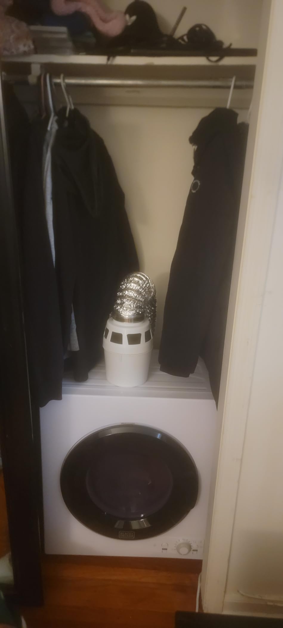 BLACK+DECKER BCED37 Compact Dryer for Standard Wall Outlet, Small, 4 Modes, Load Volume 13.2 lbs., White - Customer Photo 1
