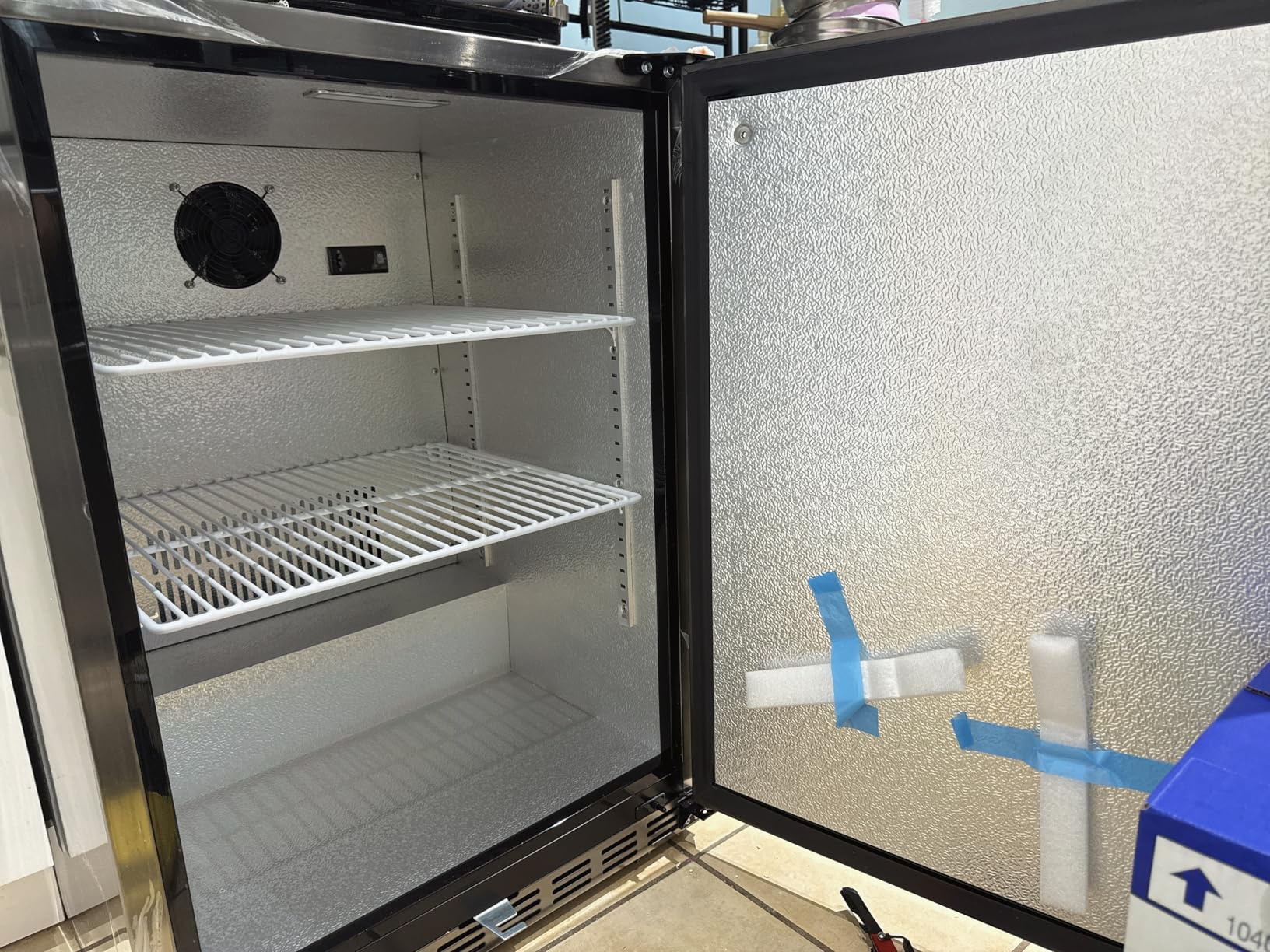 HCK 24 Inch Under Counter Refrigerator, Outdoor Refrigerator with Double Drawer for Patio & Kitchen, Weatherproof Outdoor Fridge in Stainless Steel, Beverage Cooler for Home & Commercial Use - Customer Photo 1