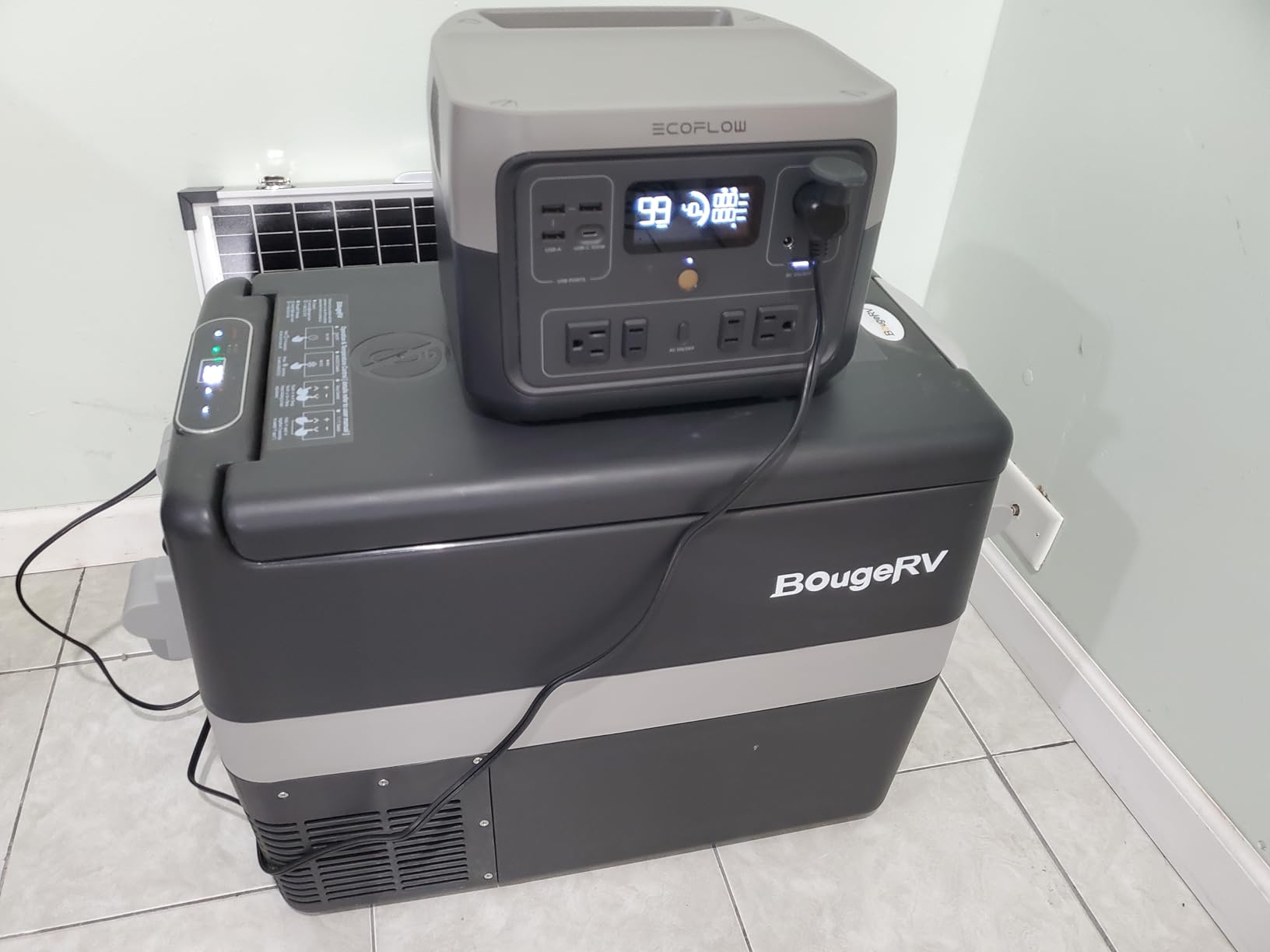 BougeRV 12V Portable Refrigerator Fridge Freezer Portable Car Fridge 53 Quart Electric Cooler12V/24V DC 110~240 V AC for RV Truck Jeep Pickup SUV Van Boat Camping Tailgating Road Trip Outdoor Travel - Customer Photo 1