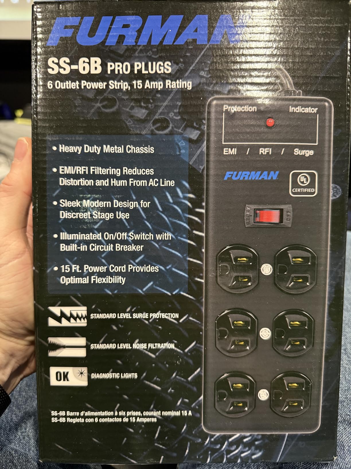 Furman SS-6B-PRO 15' 6-Outlet Surge Protector (2-Pack) Bundle Customer Review Furman SS-6B-PRO 15' 6-Outlet Surge Protector (2-Pack) Bundle - Customer Photo 3