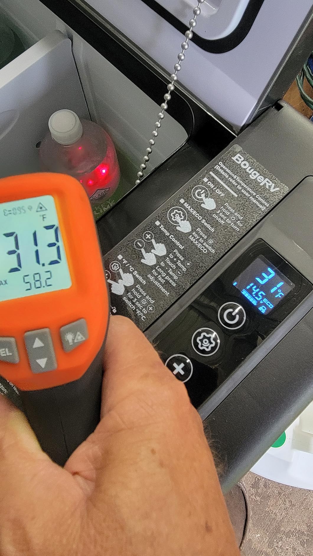 BougeRV 12 Volt Refrigerator 12V Car Fridge 30 Quart Portable Freezer Compressor Cooler -8℉~50℉ Compressor Freezer, 12/24V DC 110~240 Volt AC, for Truck RV SUV - Customer Photo 1