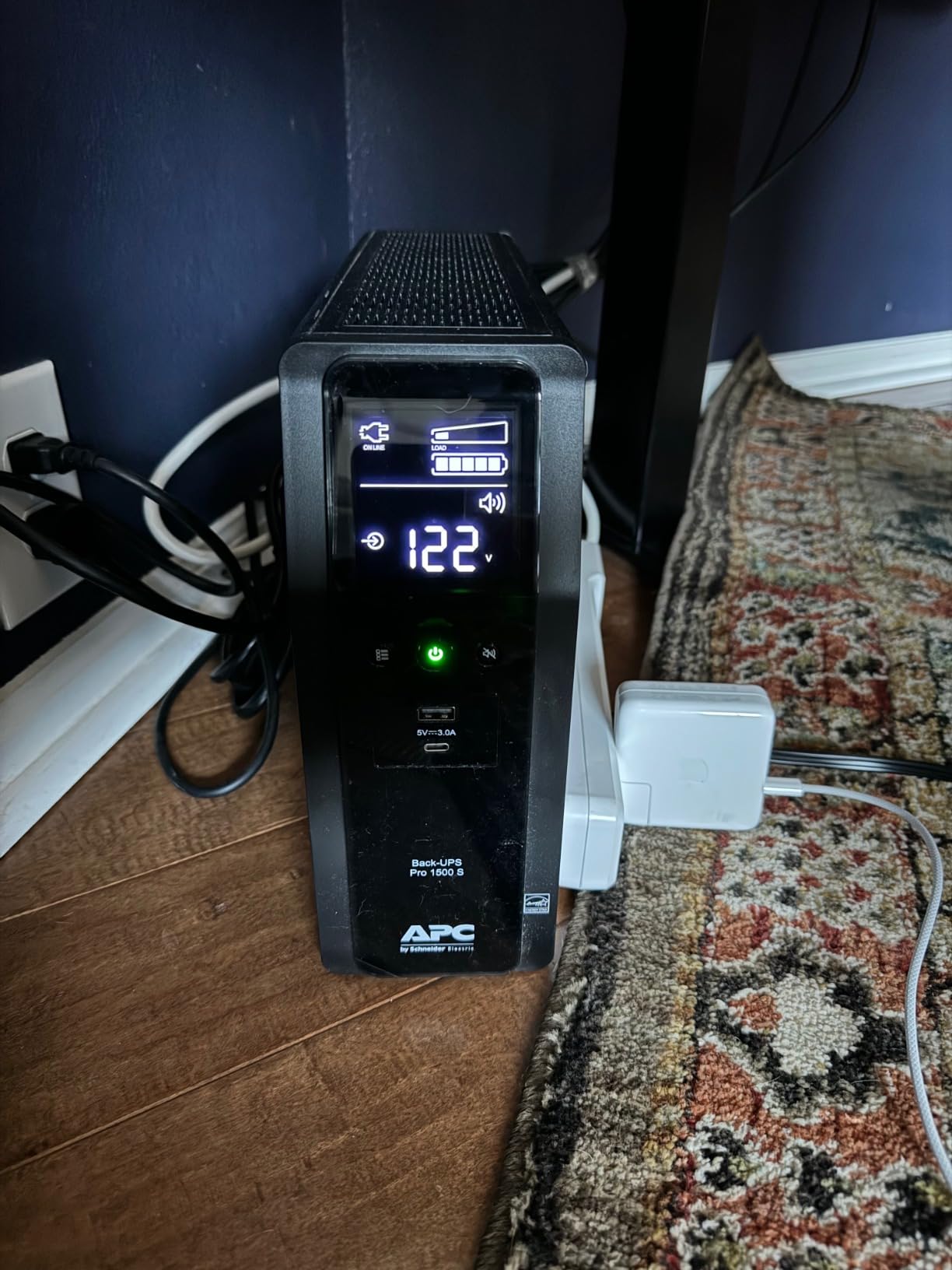 APC UPS 1500VA Sine Wave UPS Battery Backup, BR1500MS2 Backup Battery Power Supply, AVR, 10 Outlets, (2) USB Charger Ports Customer Review APC UPS 1500VA Sine Wave UPS Battery Backup, BR1500MS2 Backup Battery Power Supply, AVR, 10 Outlets, (2) USB Charger Ports - Customer Photo 1