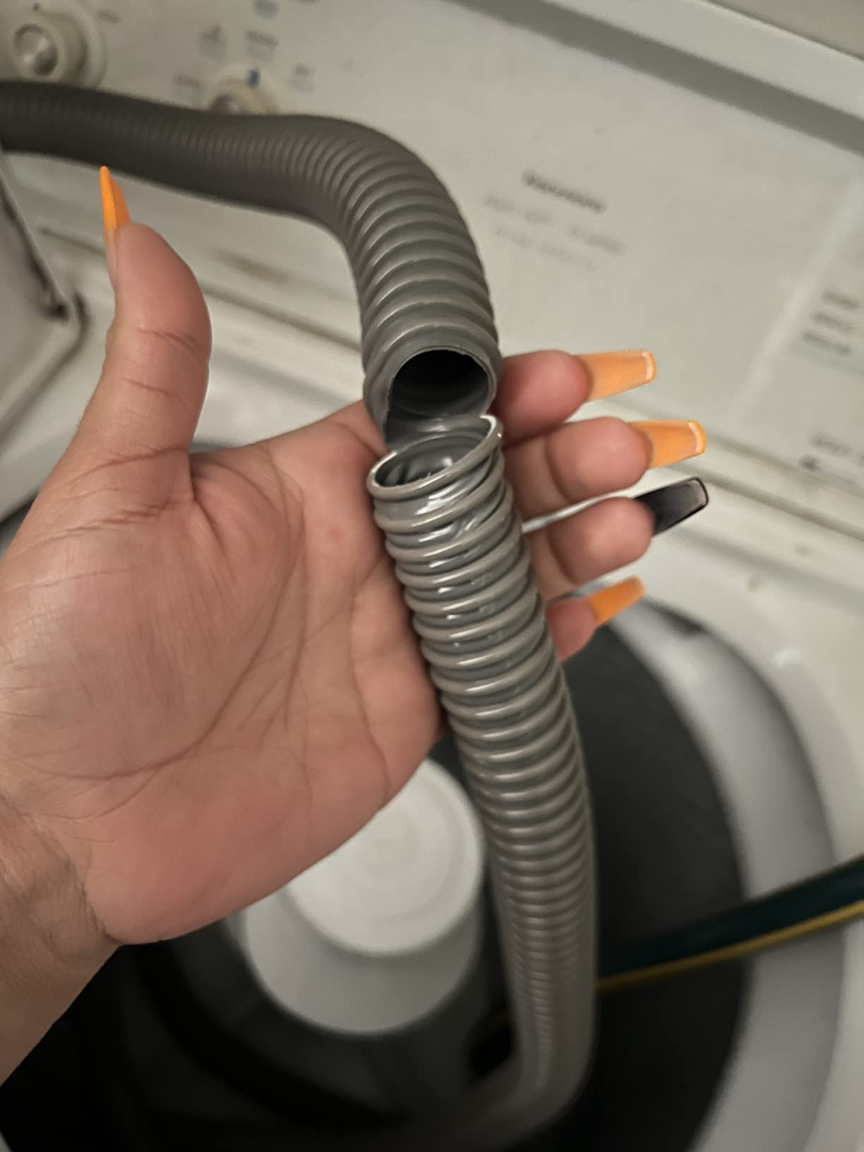 Funmit 8Ft Universal Washing Machine Drain Hose Flexible Extension Hose Fit for Most Household Washing Machines - Customer Photo 1