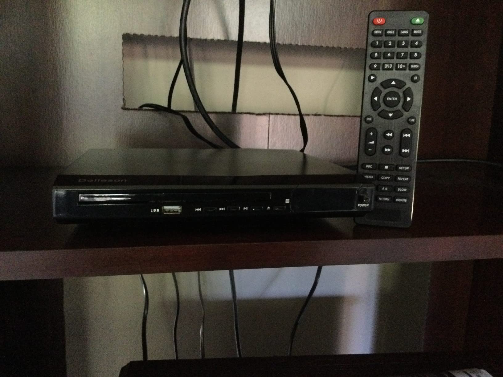All Region Free Compact DVD Player for TV, Microphone Jack, AV Output & USB Input, PAL/NTSC Auto-Switch System, AV Connect with RCA Cable and Remote Control - Customer Photo 2