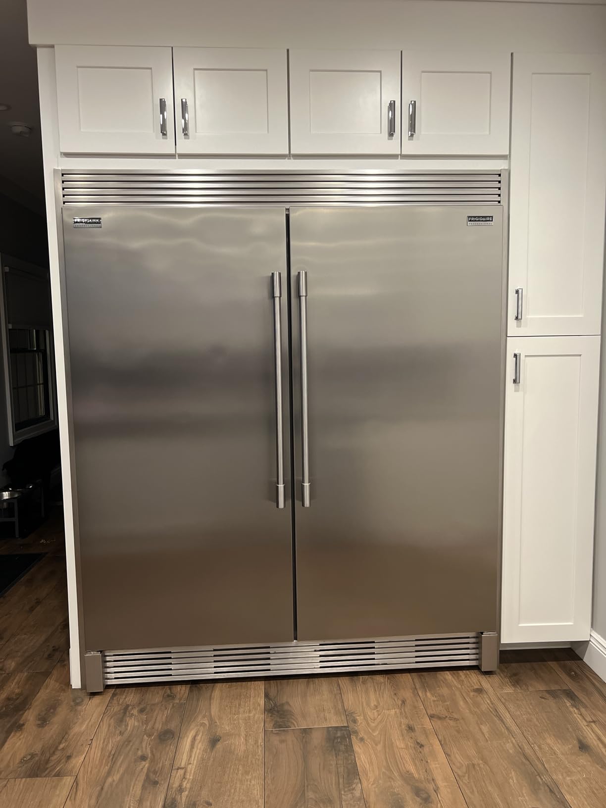 Frigidaire PROFESSIONAL Stainless Steel Refrigerator Freezer Combo & Trim FPRU19F8WF FPFU19F8WF TRMKTEZ2LV79 - Customer Photo 1
