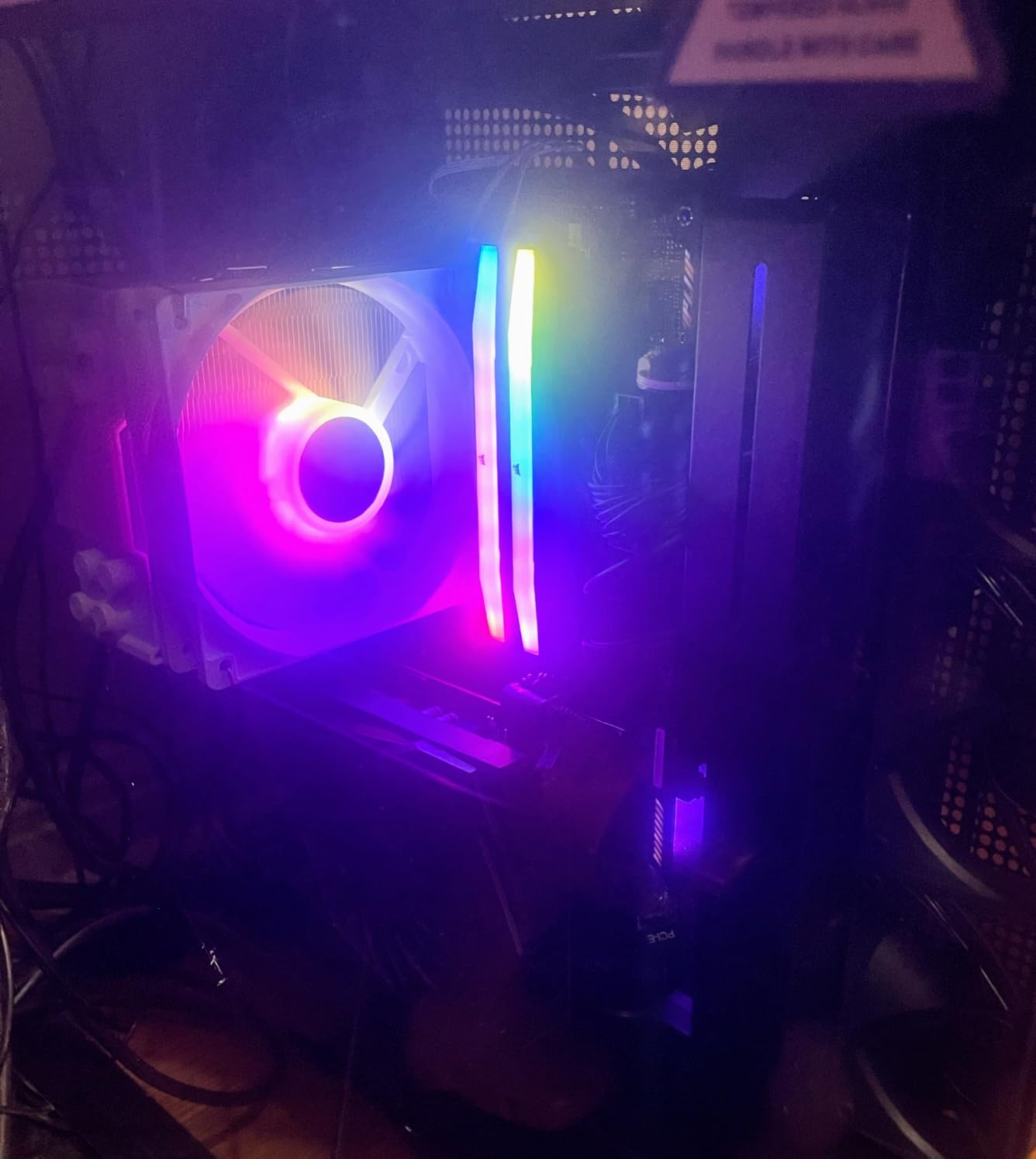 ID-COOLING SE-214-XT ARGB CPU Cooler 4 Heatpipes CPU Air Cooler ARGB Light Sync with Motherboard(5V 3-PIN Connector) CPU Fan for Intel/AMD, LGA 1700 Compatible - Customer Photo 1