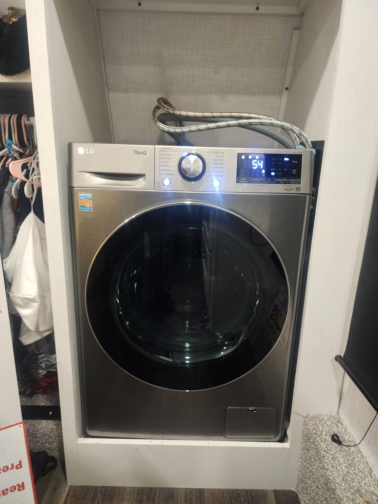 LG WM3555HVA COMBINATION WASHER ELECTRIC DRYER Customer Review LG WM3555HVA COMBINATION WASHER ELECTRIC DRYER - Customer Photo 2