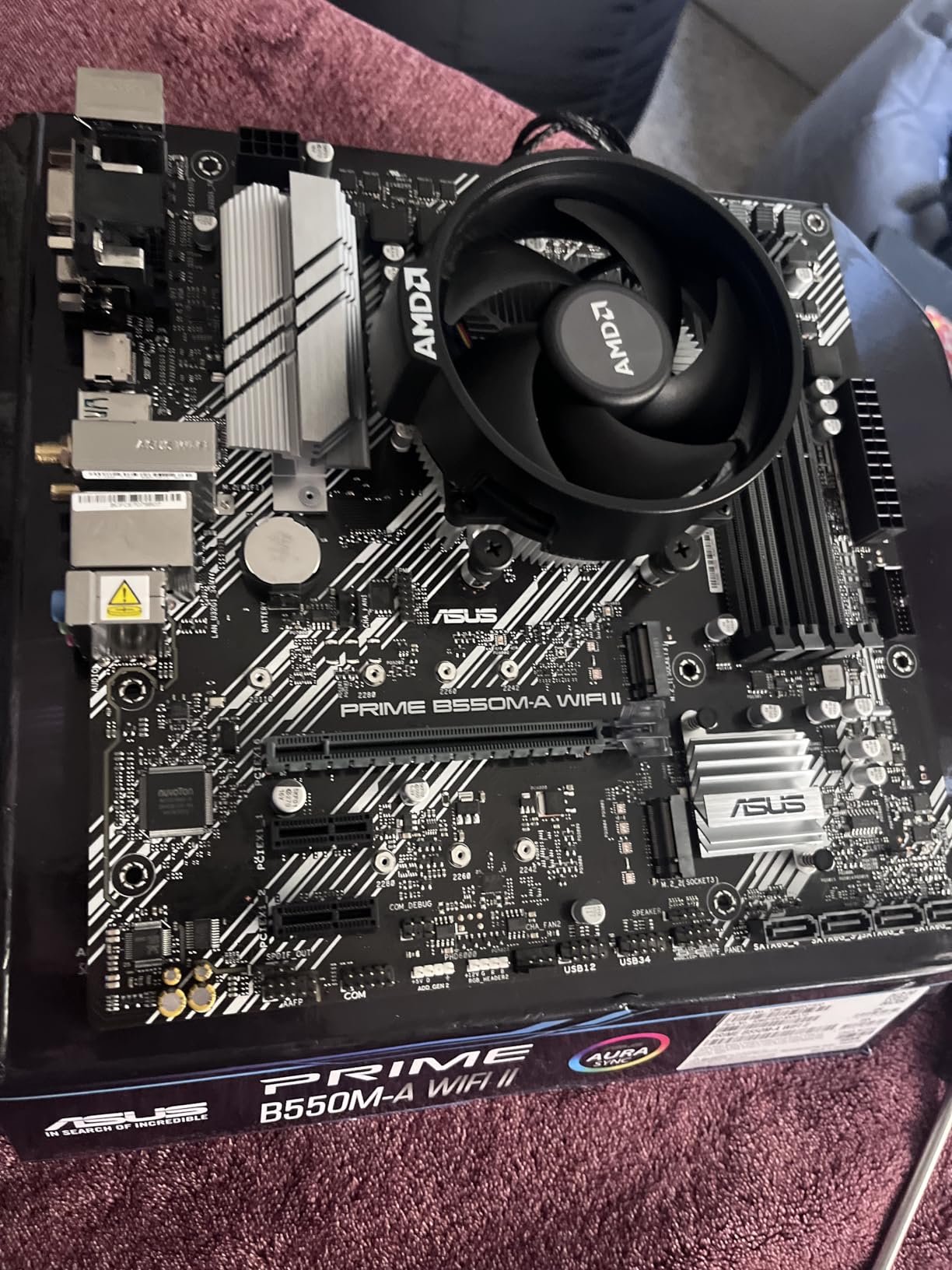 AMD Ryzen 5 5500 6-Core, 12-Thread Unlocked Desktop Processor with Wraith Stealth Cooler - Customer Photo 2