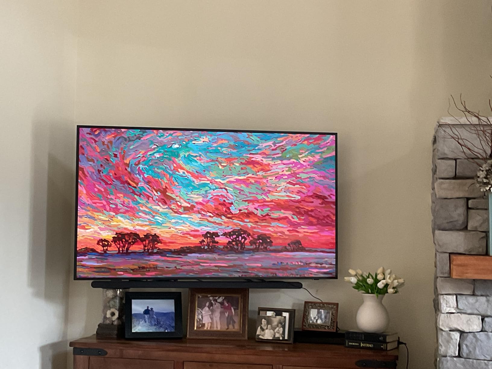 SAMSUNG HW-S50B/ZA 3.0ch All-in-One Soundbar w/Dolby 5.1, DTS Virtual:X, Q Symphony, Built in Center Speaker, Adaptive Sound Lite, Bluetooth Multi Connection, 2022 Black - Customer Photo 1