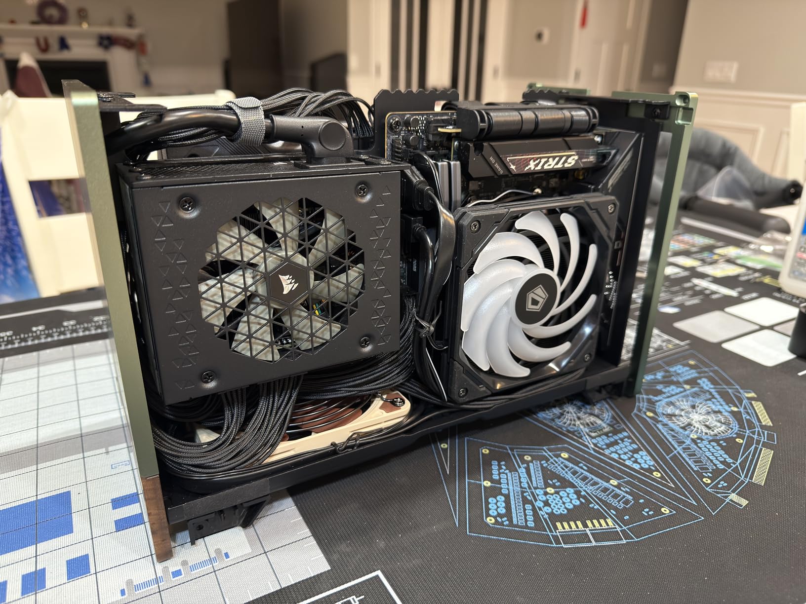 ID-COOLING IS-55 Black CPU Cooler Low Profile 57mm Height CPU Air Cooler 5 Heatpipes 120x120x15mm Slim Fan, CPU Fan for Intel LGA1851/1700/115X/1200; AMD AM4/AM5 - Customer Photo 1
