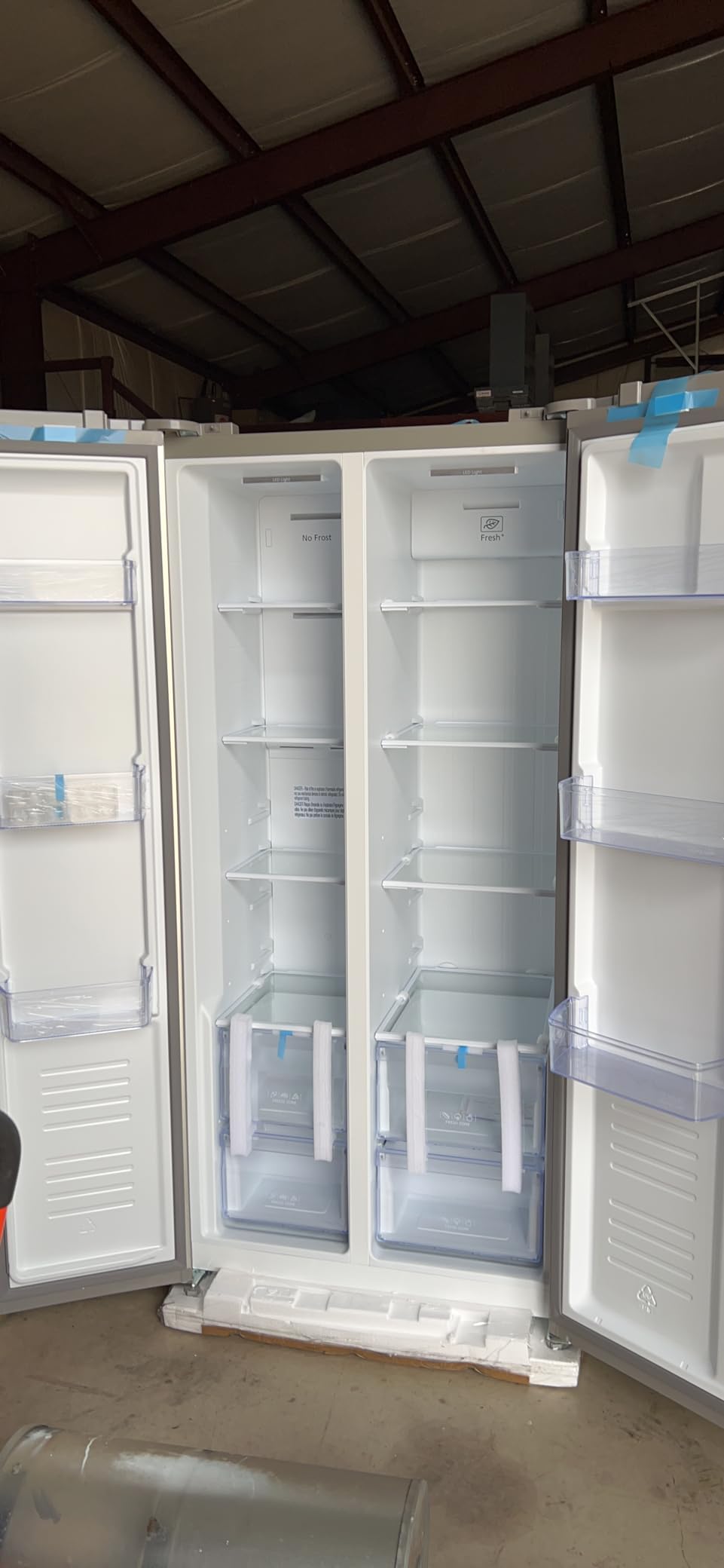 Hamilton Beach HBF2064 20.6 cu ft Counter Depth Full Size Refrigerator, Side Doors, Stainless - Customer Photo 1