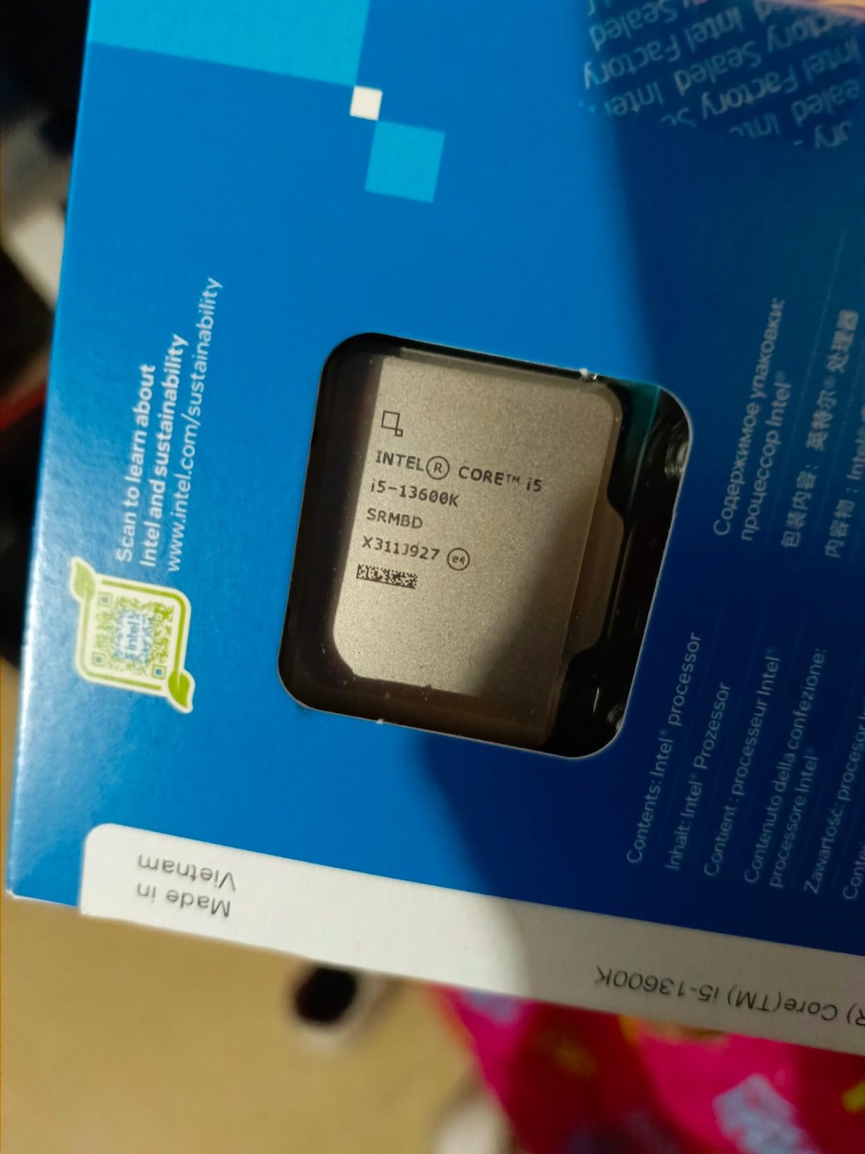 Intel Core i5-13600K 3.5GHz (5.1 Turbo) 14 Core LGA1700 Desktop Processor Boxed - Raptor Lake Customer Review Intel Core i5-13600K 3.5GHz (5.1 Turbo) 14 Core LGA1700 Desktop Processor Boxed - Raptor Lake - Customer Photo 1