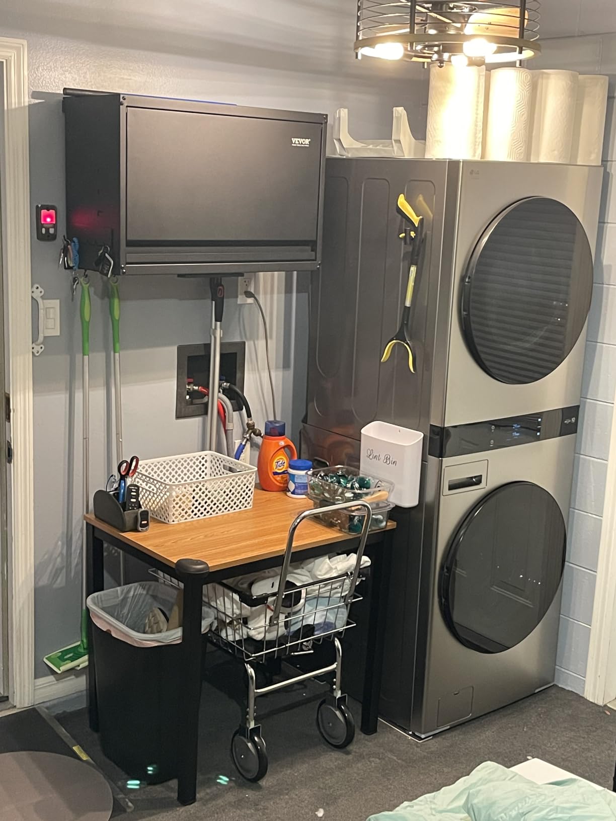 LG WKE100HVA 4.5/7.4 Cu. Ft. Smart Front Load WashTower - Graphite Steel - Customer Photo 1