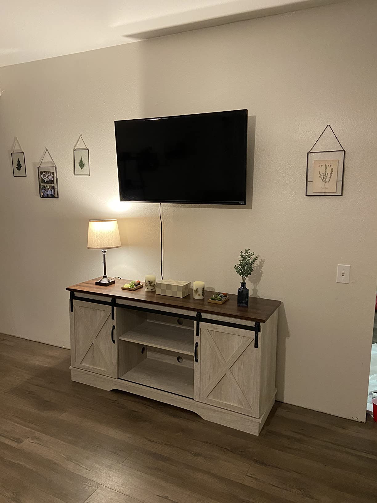 Rainbow Sophia TV Stand, Storage Cabinet with Sliding Barn Doors and Adjustable Shelves, Modern 28 Rainbow Sophia TV Stand, Storage Cabinet with Sliding Barn Doors and Adjustable Shelves, Modern 28