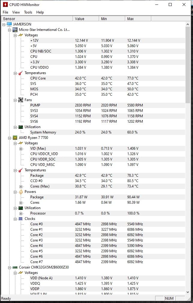 AMD Ryzen 7 7700 8-Core, 16-Thread Unlocked Desktop Processor Customer Review AMD Ryzen 7 7700 8-Core, 16-Thread Unlocked Desktop Processor - Customer Photo 1