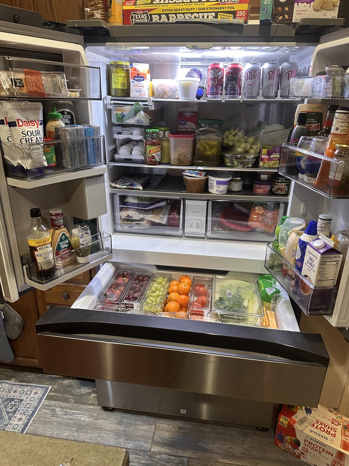 SAMSUNG RF29BB8600QL 29 Cu. Ft. Bespoke Stainless Steel 4-Door French Door Refrigerator - Customer Photo 1