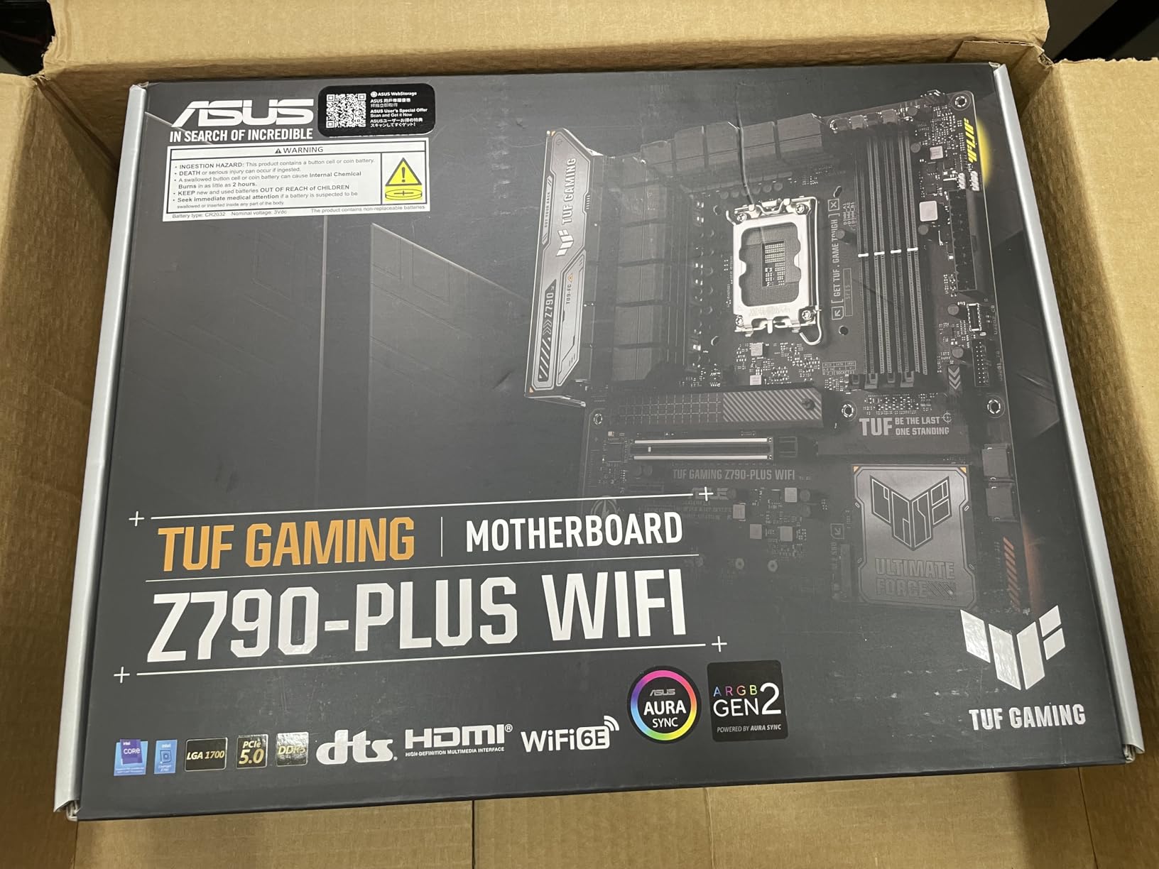 ASUS TUF Gaming Z790-Plus WiFi LGA 1700(Intel 14th,12th &13th Gen) ATX Gaming Motherboard(PCIe 5.0,DDR5,4xM.2 Slots,16+1 DrMOS,WiFi 6,2.5Gb LAN,Front USB 3.2 Gen 2 Type-C,Thunderbolt 4(USB4),Aura RGB) Customer Review ASUS TUF Gaming Z790-Plus WiFi LGA 1700(Intel 14th,12th &13th Gen) ATX Gaming Motherboard(PCIe 5.0,DDR5,4xM.2 Slots,16+1 DrMOS,WiFi 6,2.5Gb LAN,Front USB 3.2 Gen 2 Type-C,Thunderbolt 4(USB4),Aura RGB) - Customer Photo 2