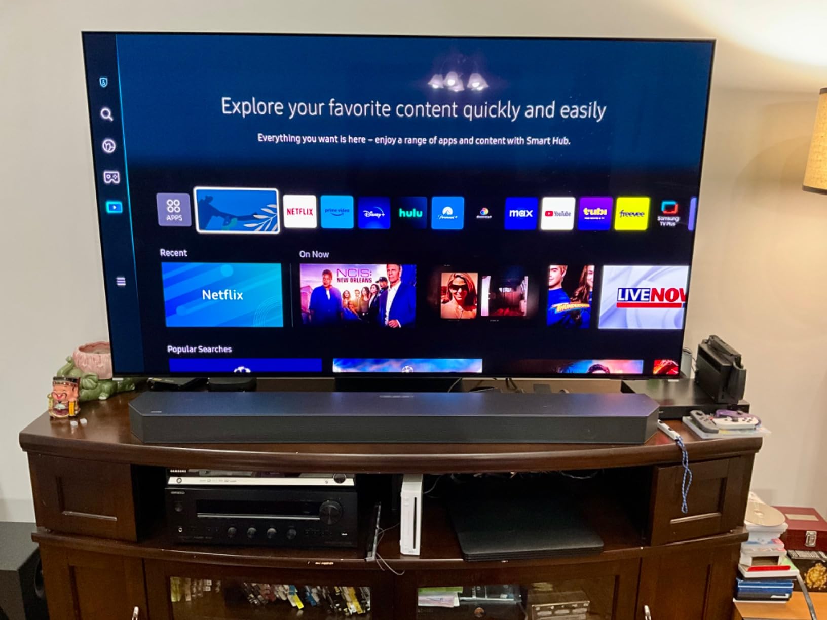 Samsung HW-Q990C 11.1.4ch Soundbar w/Wireless Dolby Audio, Rear Speakers Included w/Q-Symphony, SpaceFit Sound Pro, Adaptive Sound, Game Mode Pro, Airplay 2, AVA, Alexa Built-in Customer Review Samsung HW-Q990C 11.1.4ch Soundbar w/Wireless Dolby Audio, Rear Speakers Included w/Q-Symphony, SpaceFit Sound Pro, Adaptive Sound, Game Mode Pro, Airplay 2, AVA, Alexa Built-in - Customer Photo 2