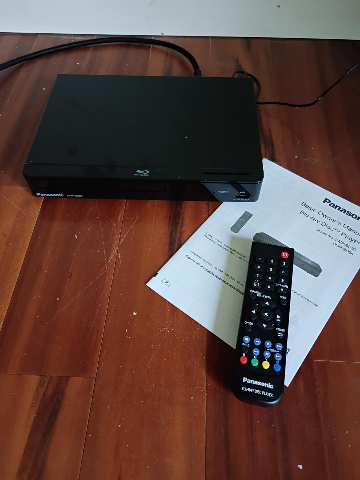 Panasonic Blu Ray DVD Player with Full HD Picture Quality and Hi-Res Dolby Digital Sound, DMP-BD84P-K, Black - Customer Photo 1