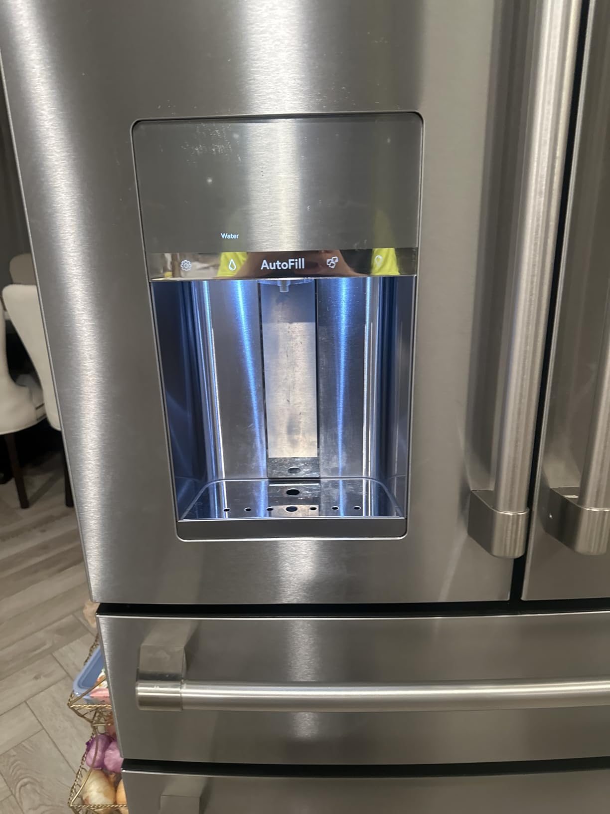Café Counter Depth Smart French Door Refrigerator with Hot Water Dispenser, WiFi Enabled, 27.4 Cu Ft, Stainless Steel with Brushed Bronze Hardware - Customer Photo 2