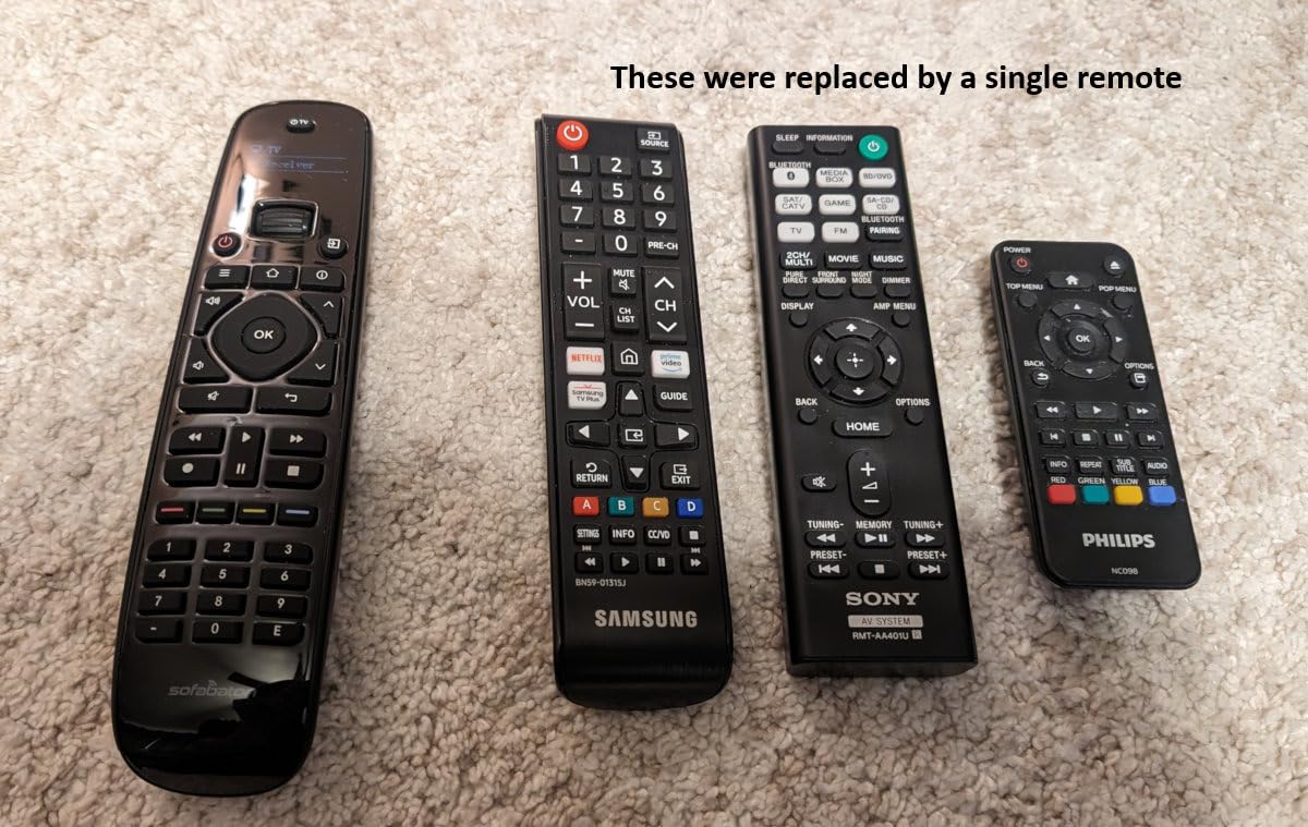SofaBaton U2 Universal Remote with Customizable APP, All-in-one Smart Remote Control, Compatible with TV/Soundbar/Streaming Players and More Customer Review SofaBaton U2 Universal Remote with Customizable APP, All-in-one Smart Remote Control, Compatible with TV/Soundbar/Streaming Players and More - Customer Photo 1