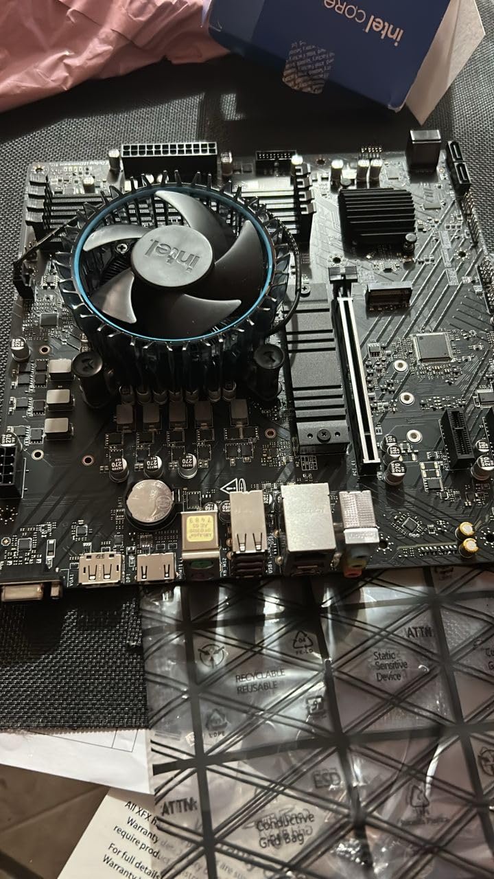 MSI PRO B760M-P DDR4 ProSeries Motherboard (Supports 12th/13th/14th Gen Intel Processors, LGA 1700, DDR4, PCIe 4.0, M.2, USB 3.2 Gen2, HDMI/DP, mATX) Customer Review MSI PRO B760M-P DDR4 ProSeries Motherboard (Supports 12th/13th/14th Gen Intel Processors, LGA 1700, DDR4, PCIe 4.0, M.2, USB 3.2 Gen2, HDMI/DP, mATX) - Customer Photo 1