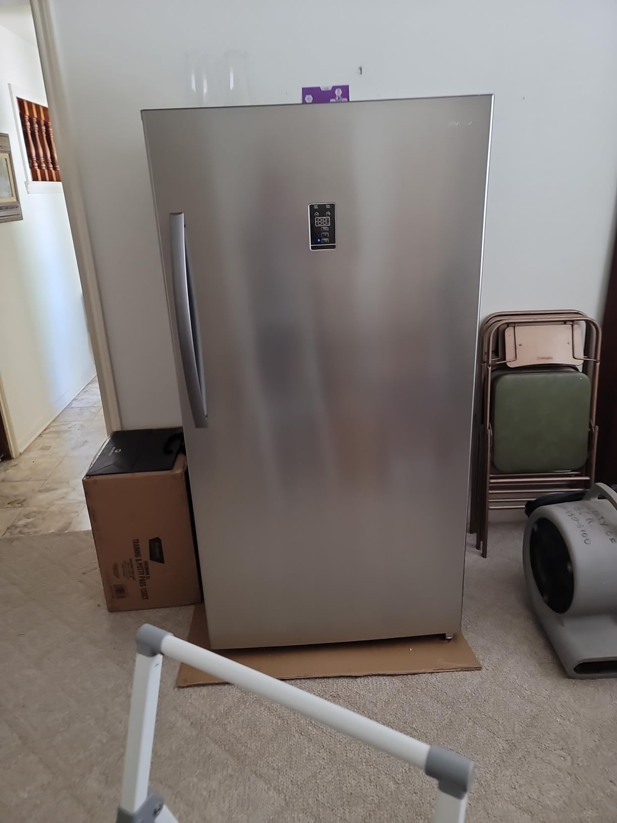 SMETA Upright Freezer Convertible Refrigerator|Freezers Garage Ready Standup Frost-Free Fridge Deep Freezer 18 Cuft Full Size with Tempered Glass Shelves SS - Customer Photo 1