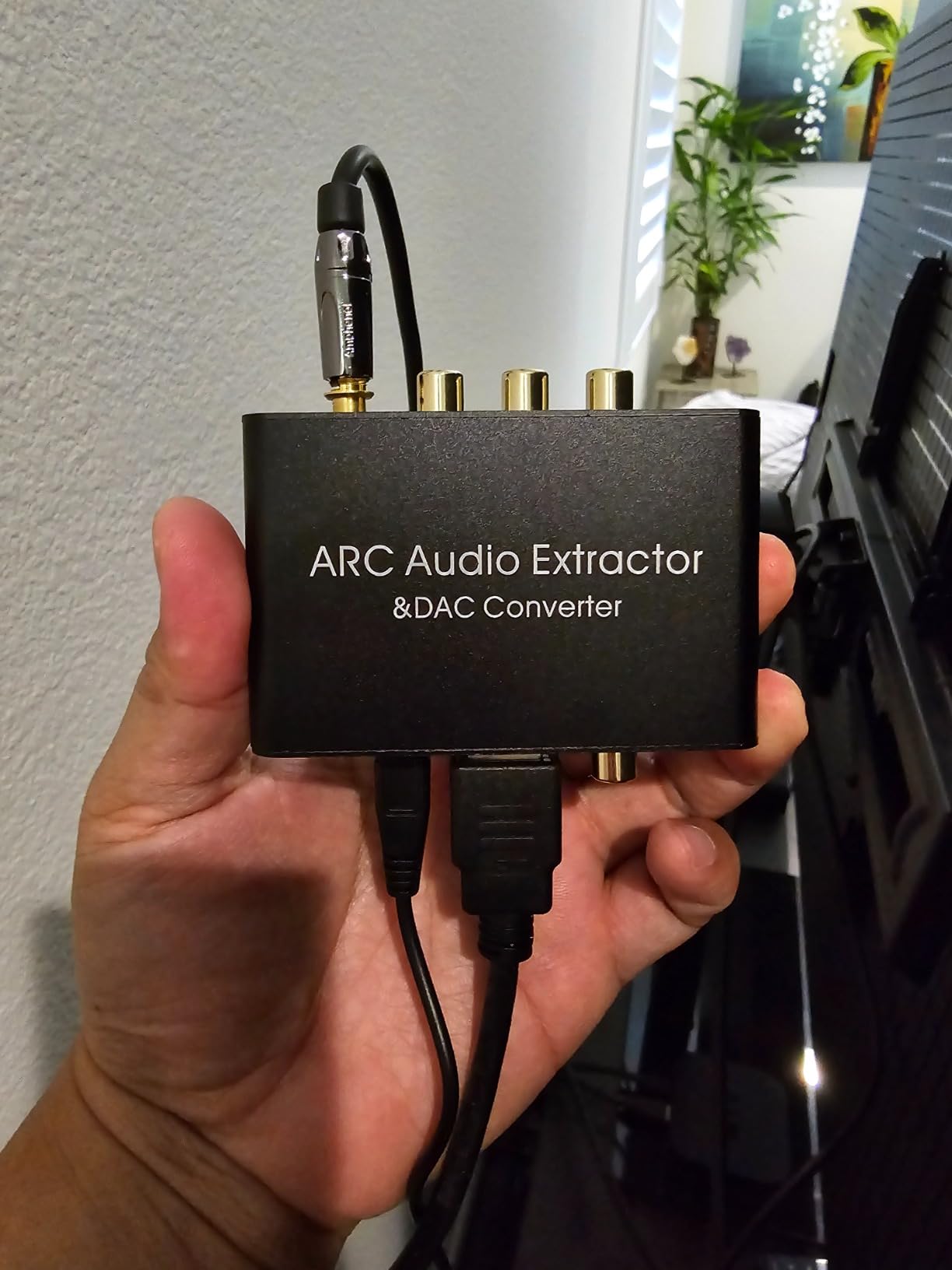 HDMI ARC Audio Extractor, Tendak 192KHz ARC Audio Extractor DAC Converter, Digital to Analog Audio Converter, Optical/SPDIF Coaxial HDMI ARC to Optical/SPDIF Coaxial Stereo L/R 3.5mm Jack for TV Customer Review HDMI ARC Audio Extractor, Tendak 192KHz ARC Audio Extractor DAC Converter, Digital to Analog Audio Converter, Optical/SPDIF Coaxial HDMI ARC to Optical/SPDIF Coaxial Stereo L/R 3.5mm Jack for TV - Customer Photo 2