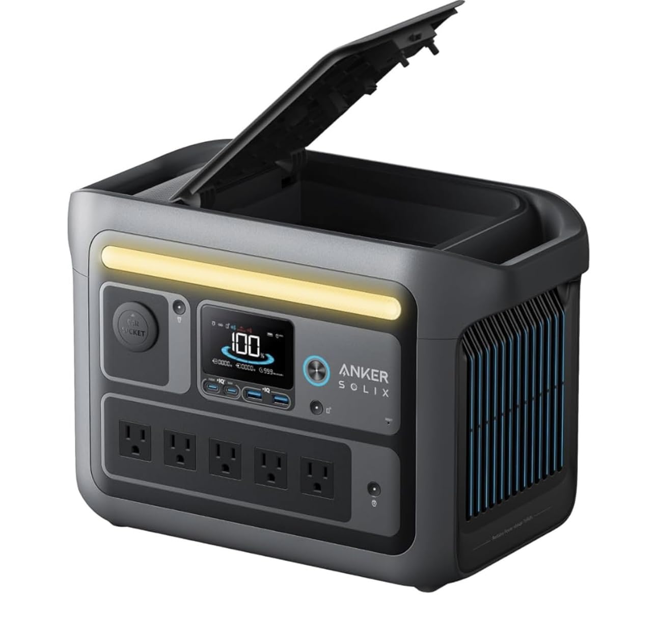 Anker SOLIX C800 Portable Power Station, 1200W (Peak 1600W) Solar Generator, Full Charge in 58 Min, 768Wh LiFePO4 Battery for Outdoor Camping, RVs, Road Trip, and Power Outages (Optional Solar Panel) - Customer Photo 1