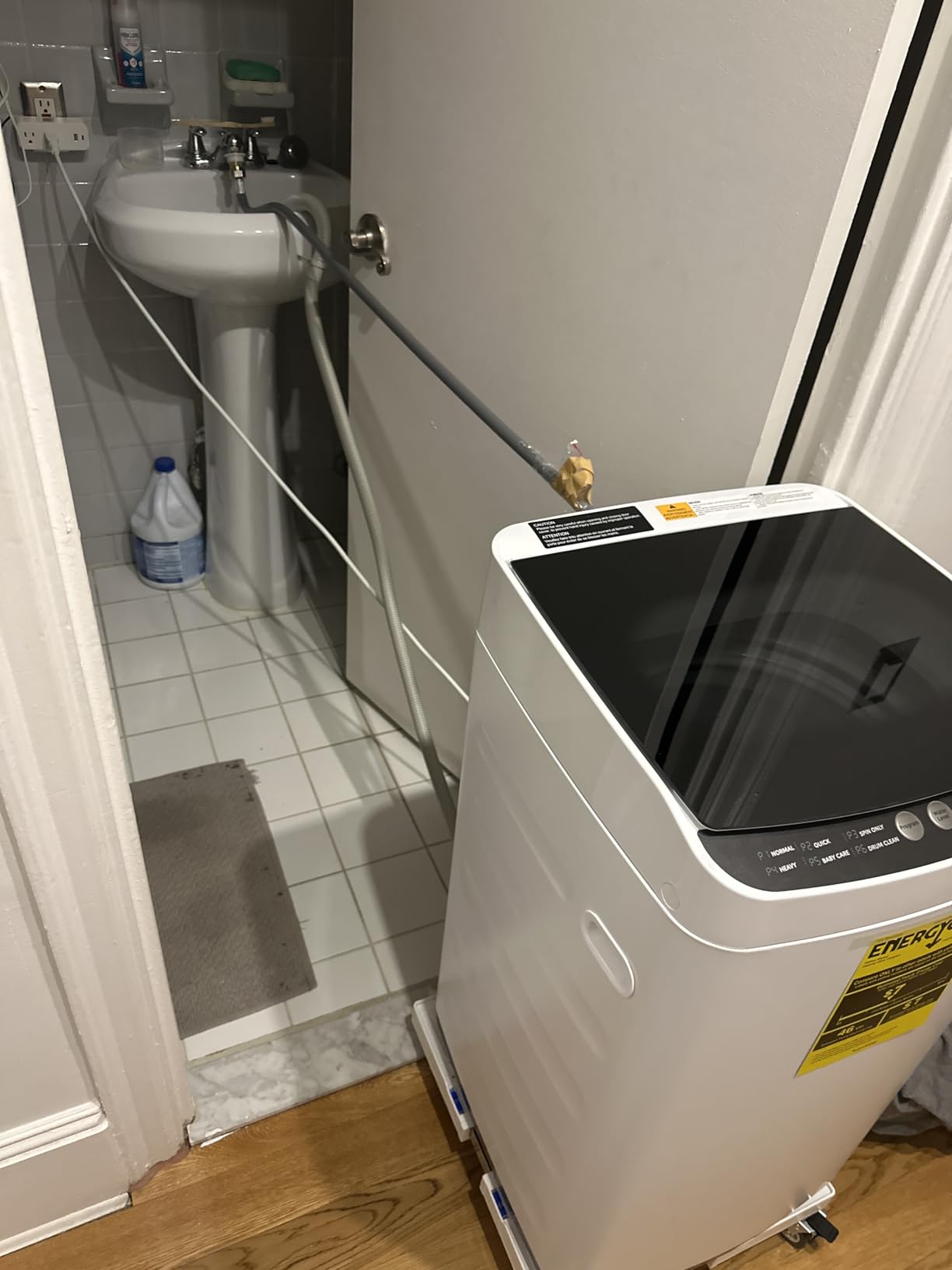 Midea MLTW37A1BWW Agitator Machine, Auto Top Load Sensing Washer, 12 Washing Cycles, Dial Control Panel, 3.7 Cu.ft, White - Customer Photo 1
