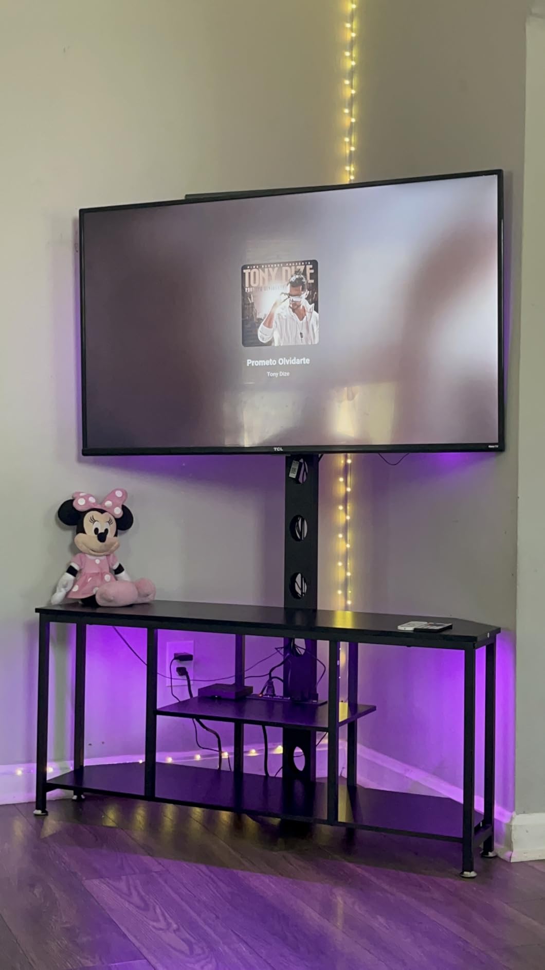 Corner TV Stand with Mount LED - Universal TV Mount Stand for 32-65 Corner TV Stand with Mount LED - Universal TV Mount Stand for 32-65