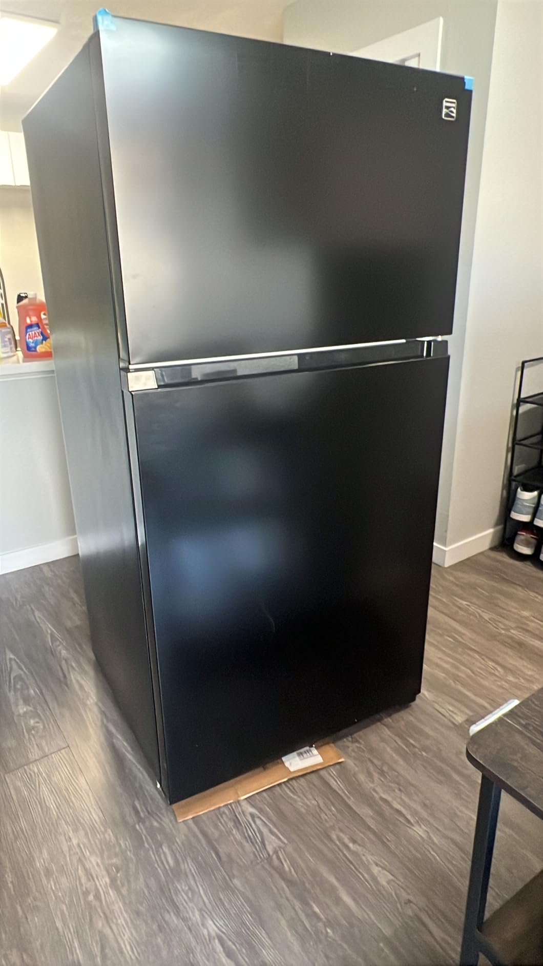 Kenmore 33 in. 20.5 cu. ft. Capacity Refrigerator/Freezer with Full-Width Adjustable Glass Shelving, Humidity Control Crispers, ENERGY STAR Certified, Black - Customer Photo 1